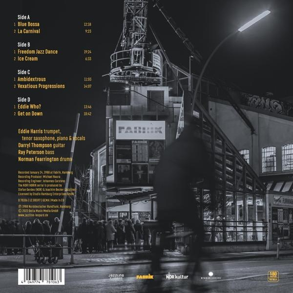 Eddie Harris Quartet - Live At Fabrik Hamburg 1988 (Gatefold/180Gr.)  - (Vinyl)