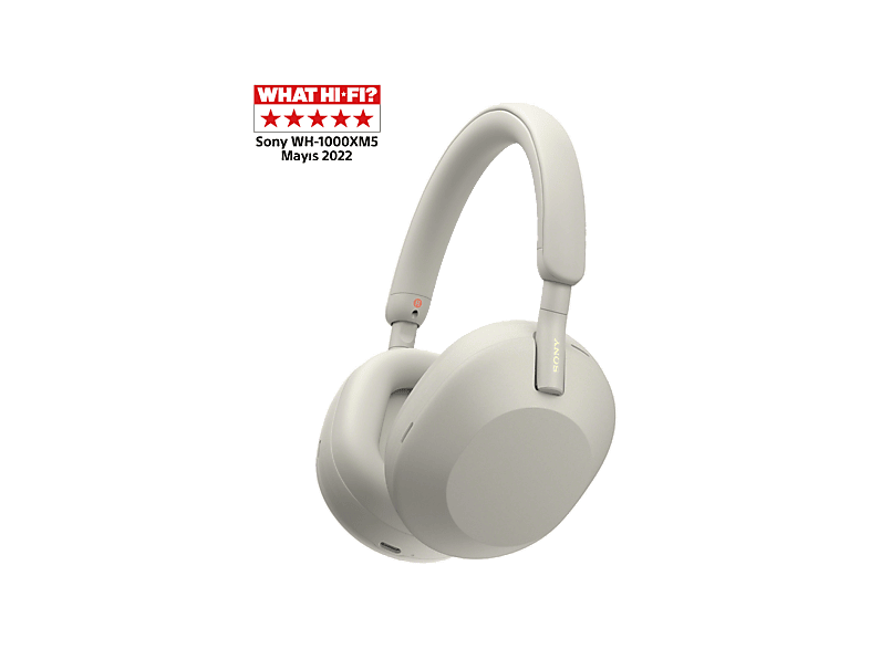 Sony WH-1000XM5 Gürültü Engelleme Özellikli Tamamen Kablosuz Gümüş Kulaklık