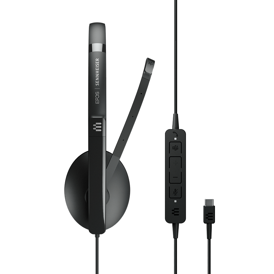 EPOS I Sennheiser C10 USB-C Communication, On-ear Headset Schwarz