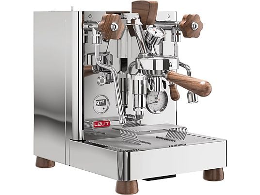 LELIT Bianca PL162T-EU V3 - Espressomaschine (Edelstahl/Walnussholz)