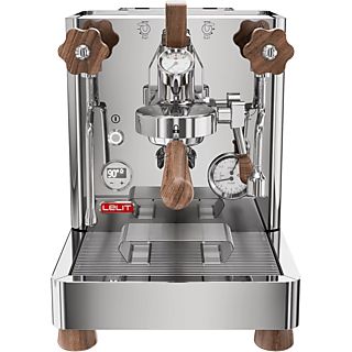 LELIT Bianca PL162T-EU V3 - Espressomaschine (Edelstahl/Walnussholz)