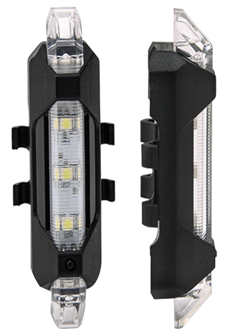 ENTAC Kerékpár lámpa, műanyag, 2W, fehér