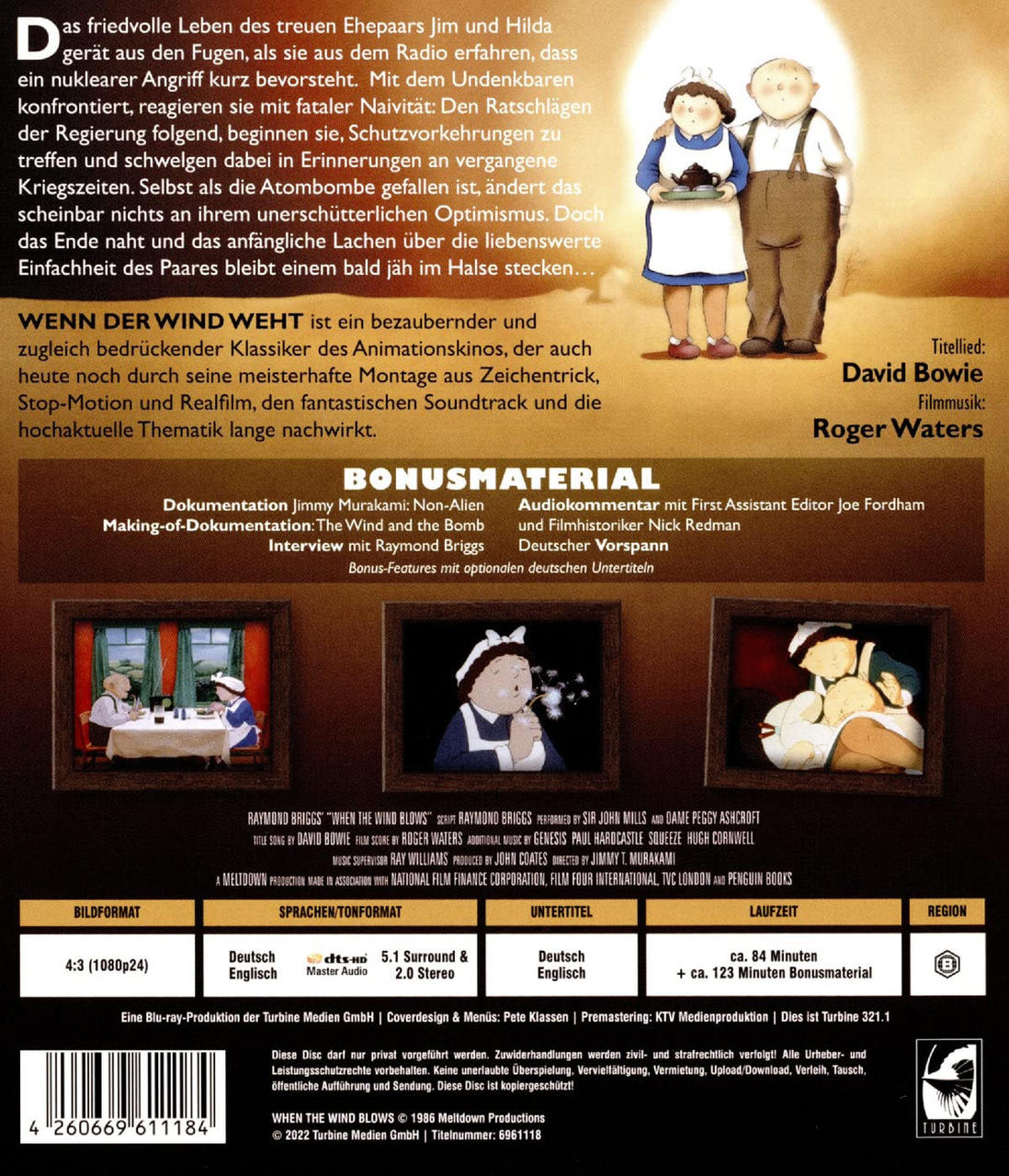 Ein animiertes Film-DVD-Cover mit Cartoon-Figuren und Text auf Deutsch.