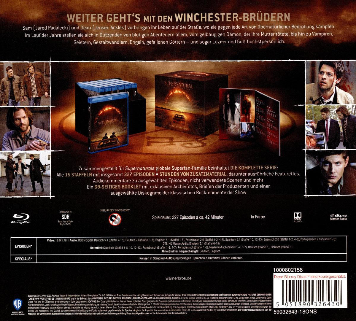Supernatural: Die komplette Serie [Blu-ray]