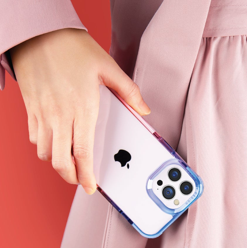 UNIQ Cover Combat Duo iPhone 13 Pro Max Roze / Blauw (108871)