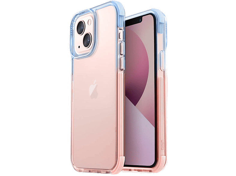 Uniq Cover Combat Duo Iphone 13 Rose / Bleu (108862)