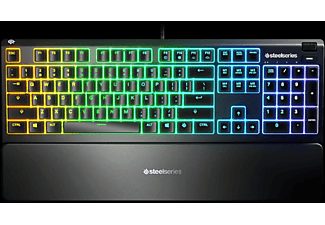 STEELSERIES Glow Up Bundel: Apex 3 RGB gaming-toetsenbord (Zwart) + Draadloze gaming-muis Rival 3 (Zwart) + Qck medium Muismat