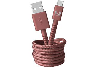 FRESH 'N REBEL USB-A-naar-USB-C 2m Safari Red