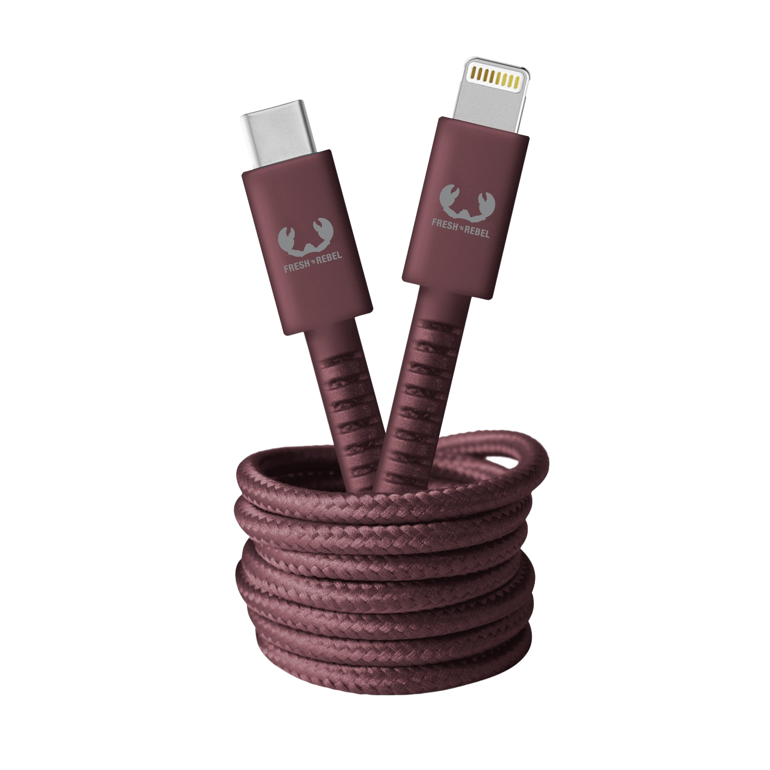 Fresh 'n Rebel Usb-c-naar-lightning 2m Deep Mauve afbeelding