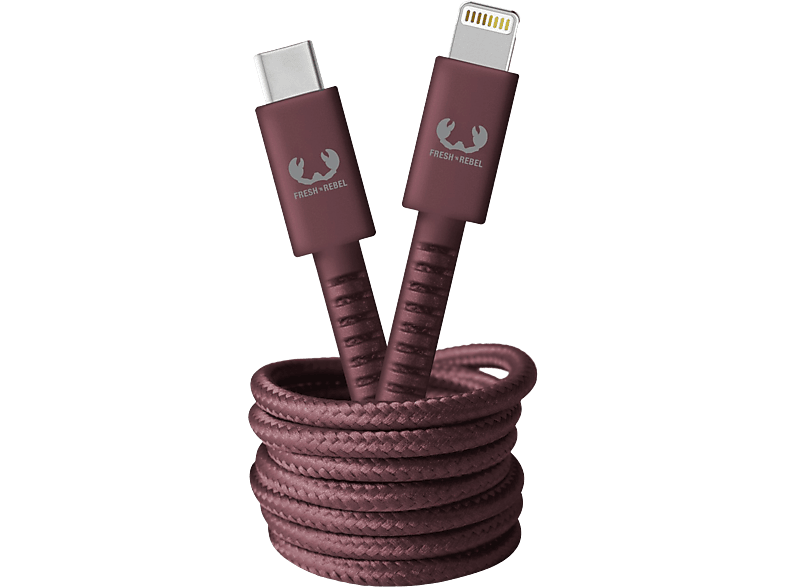 Fresh 'n Rebel Usb-c-naar-lightning 2m Deep Mauve