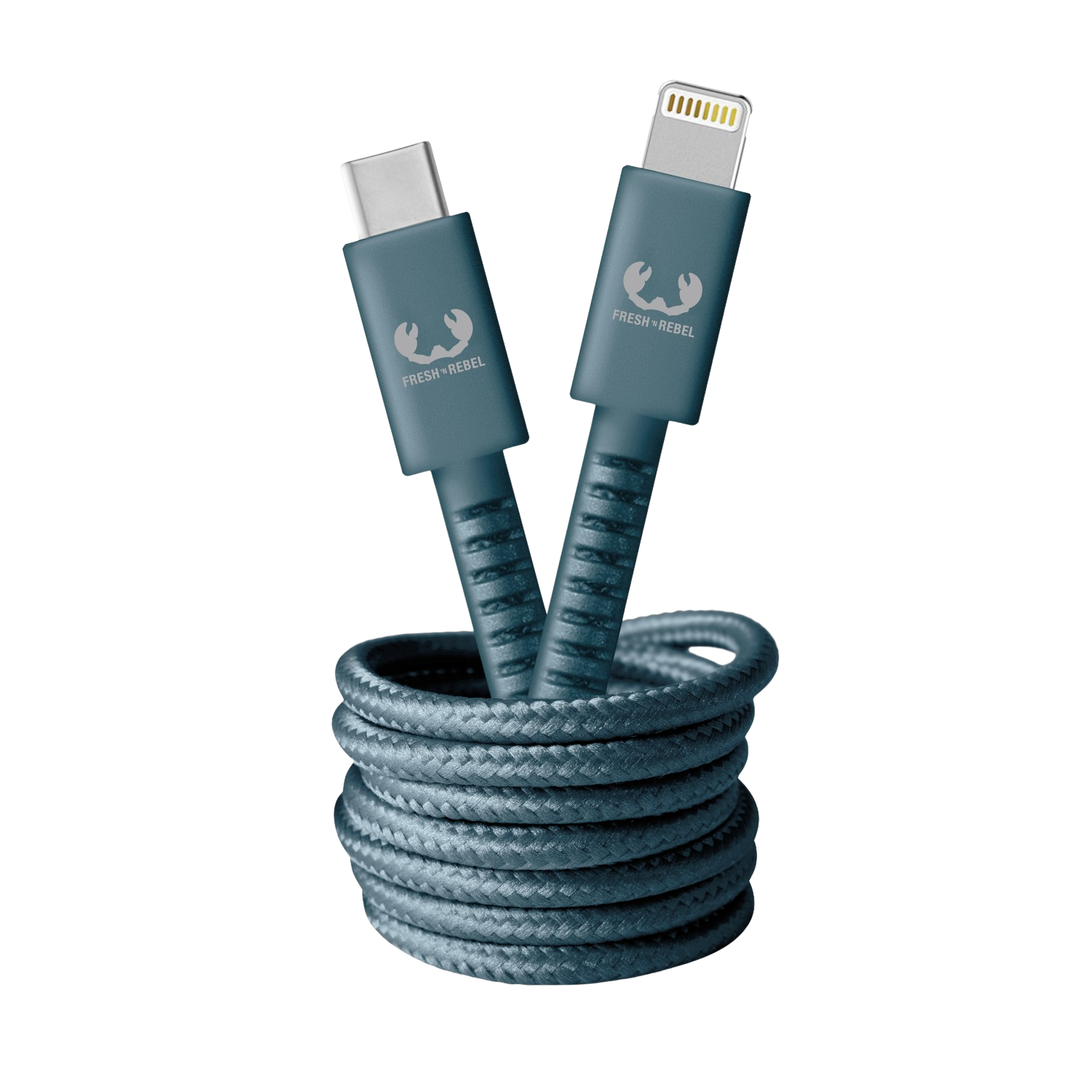 Fresh 'n Rebel - USB-C - Apple Lightning Fabriq cable  -  2.0m  -  Dive Blue