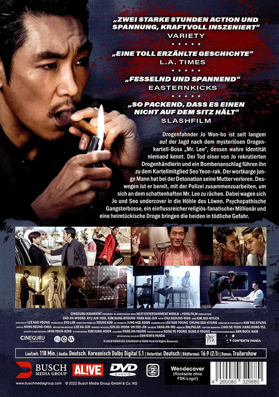 DVD-Cover eines Films mit einem Mann, der eine Zigarette raucht.