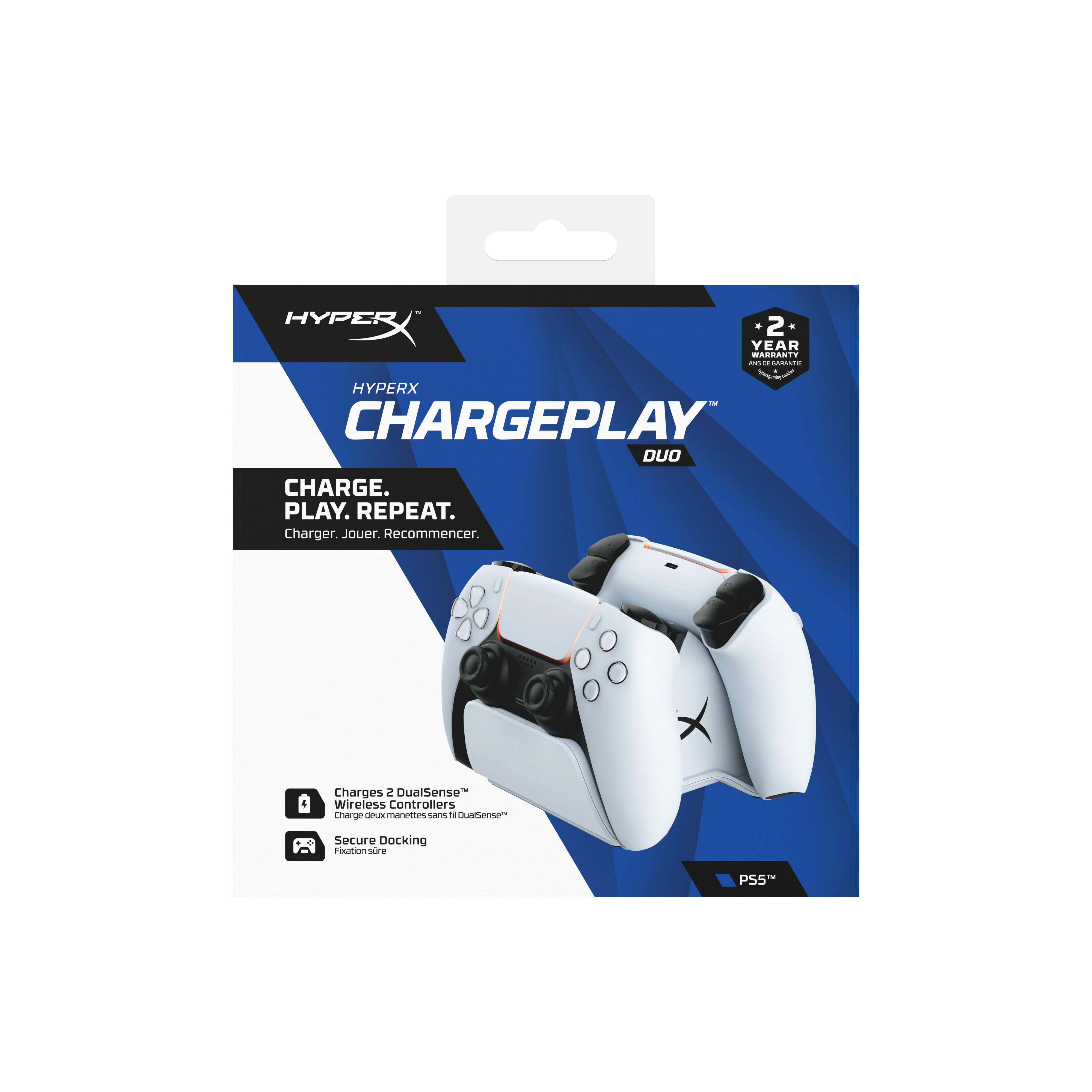 HYPERX ChargePlay Duo - PS5, Ladestation, Schwarz-Weiß