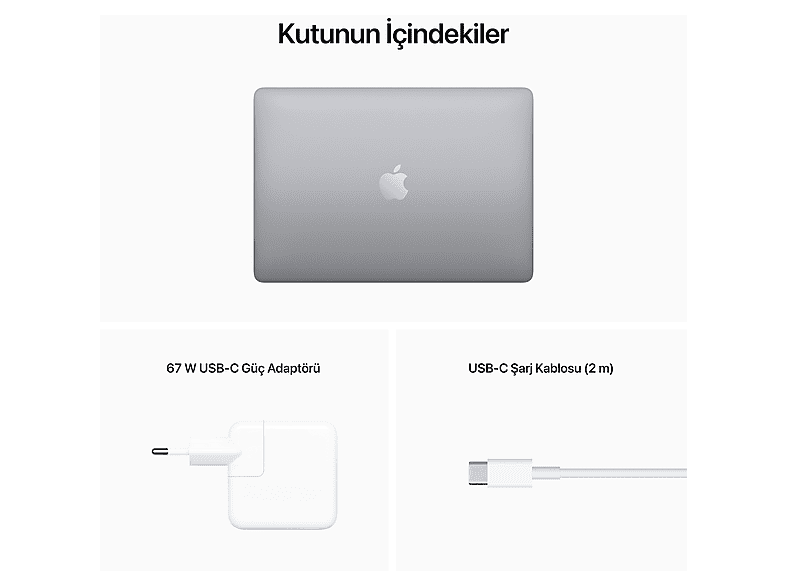 APPLE MacBook Pro M2 8GB-256GB SSD 13.3inç Uzay Grisi MNEH3TU/A