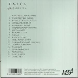 CD-tok hátlapja, számlistával és magyar szöveggel. Omega együttes albuma.