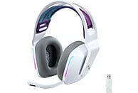 Auriculares gaming - Logitech G G733, Diadema, Inalámbricos, Micrófono, PC/Mac/PS, Hasta 29h de batería, 7.1 canales, 16.8 millones de colores, Blanco