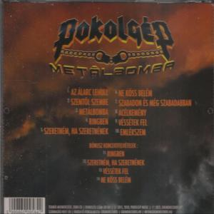 Album borító lánccal és a 'Pokolgép Metalbomba' névvel.