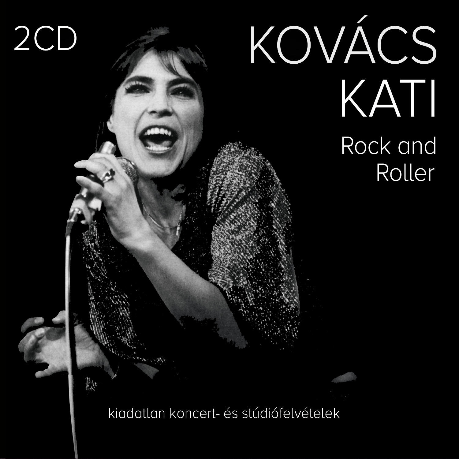 Album borító: Fekete-fehér fotó egy éneklő nőről, a címe: Kovács Kati.