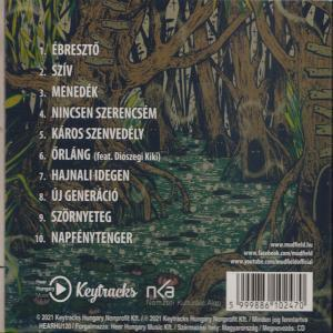 CD borító természetes jelenettel, fa gyökerekkel és magyar dalszövegekkel.