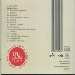 CD tok hátulja szöveggel és vonalkóddal. Magyarul van. A tok piros.