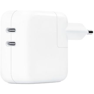 APPLE Cargador y Adaptador de Corriente, Dual, USB-C de 30 W, Blanco