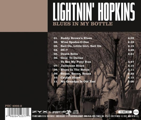 Ein CD-Cover mit Text und einer Illustration eines Mannes.