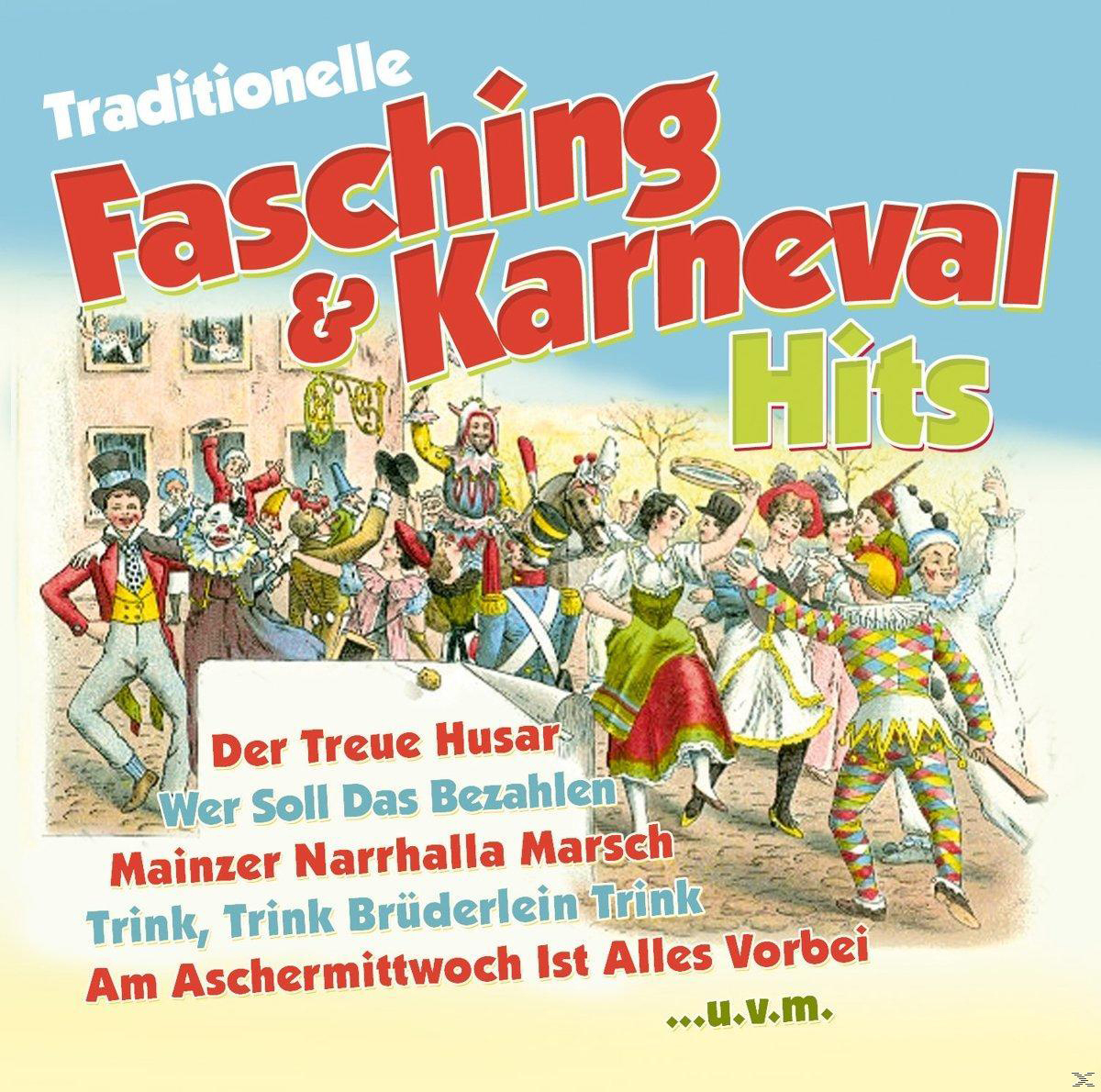 Karnevalsmusik-Albumcover mit verschiedenen Menschen in Kostümen.