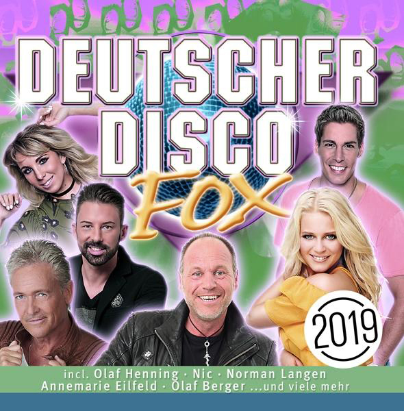 Albumcover: Mehrere Personen mit dem Titel 'Deutscher Disco Fox 2019'.
