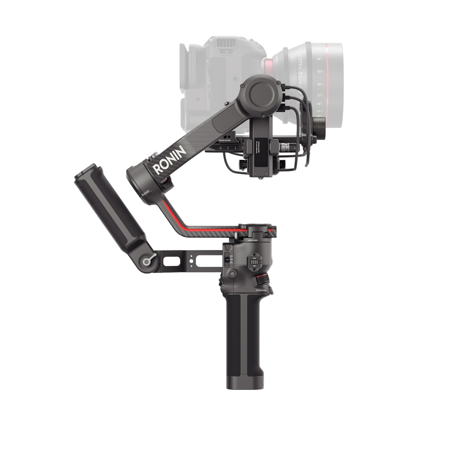 Dji Rs 3 estabilizador de ejes para cine y dslr bloqueo los brazos prolongados fibra carbono carga probada 4.5 kg rs3 gimbal continua 360° bluetooth