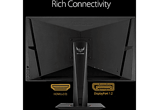 Monitor gaming - Asus TUF Gaming VG27AQ, 27'', WQHD, G-Sync, 1 ms, 165 Hz, HDMI, Negro