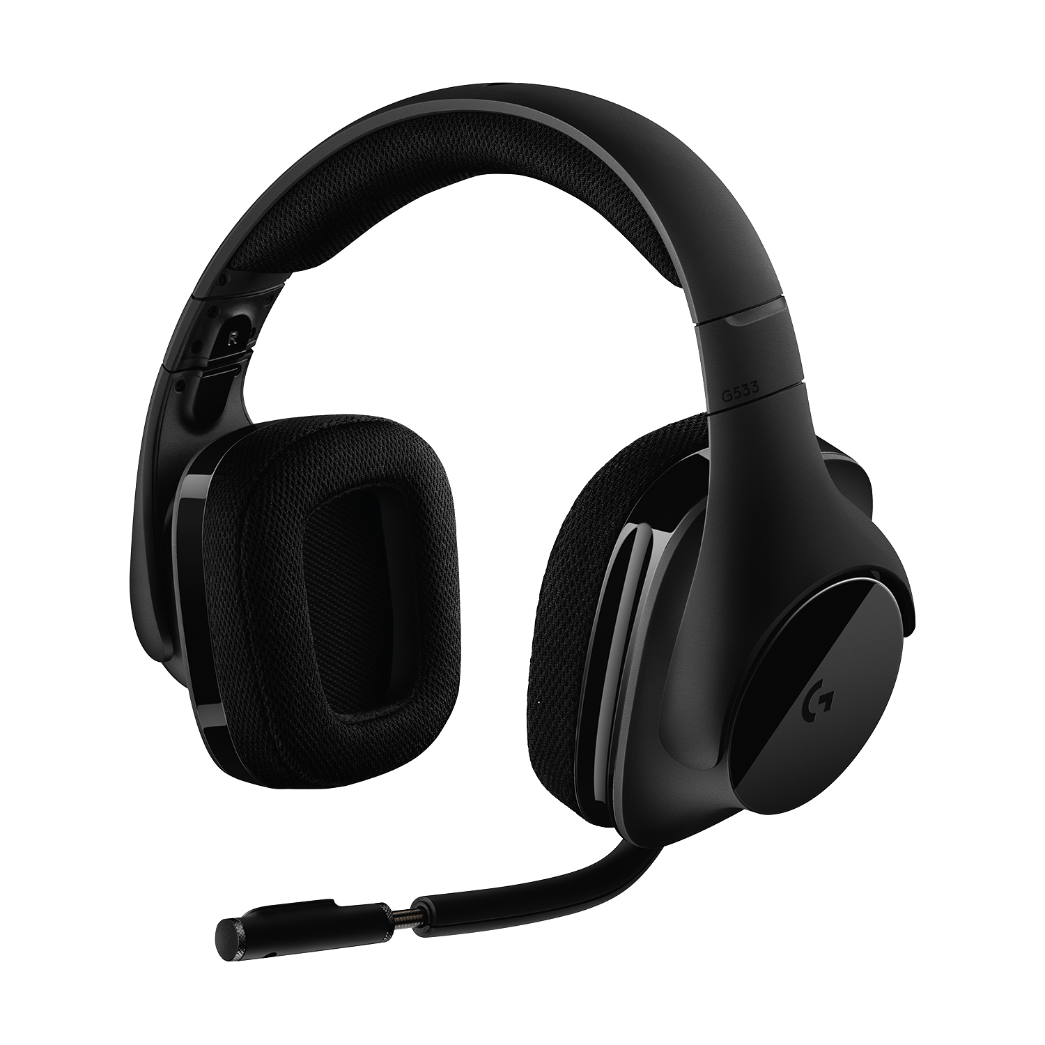 Auriculares gaming - Logitech G533, inalámbricos, Micrófono, PC