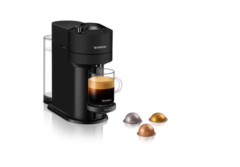 Cafetera de cápsulas  Nespresso® Krups Vertuo Next XN910N, 1500 W, 1.1 L,  Calentamiento en 30 s, Tecnología Centrifusión, Wi-Fi, Bluetooth, Negro
