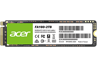 ACER FA100 256 GB M.2 NVMe SSD meghajtó, PCIe Gen 3x4, 1950/1300Mbps (BL.9BWWA.118)
