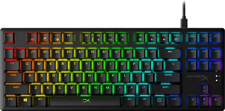 HYPERX Alloy Origins Core RGB Tenkeyless Mechanical Gaming Keyboard - US Qwerty - HyperX Red Switch