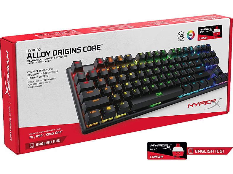 HyperX Alloy Origins 60 - HX Red (US-indeling) - ICT Store