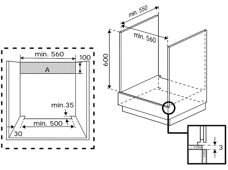 Thumbnail - BEKO BBUM13329XS, Einbauherdset (Glaskeramikkochfeld, A, 72 l)