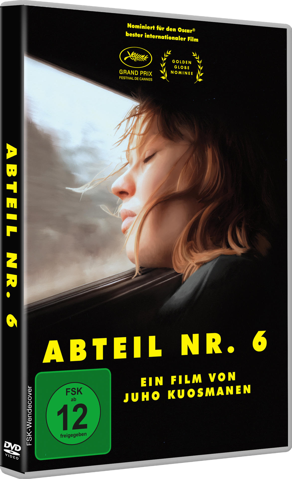 DVD-Cover eines Films mit dem Gesicht einer Frau, Titeltext und Auszeichnungen.