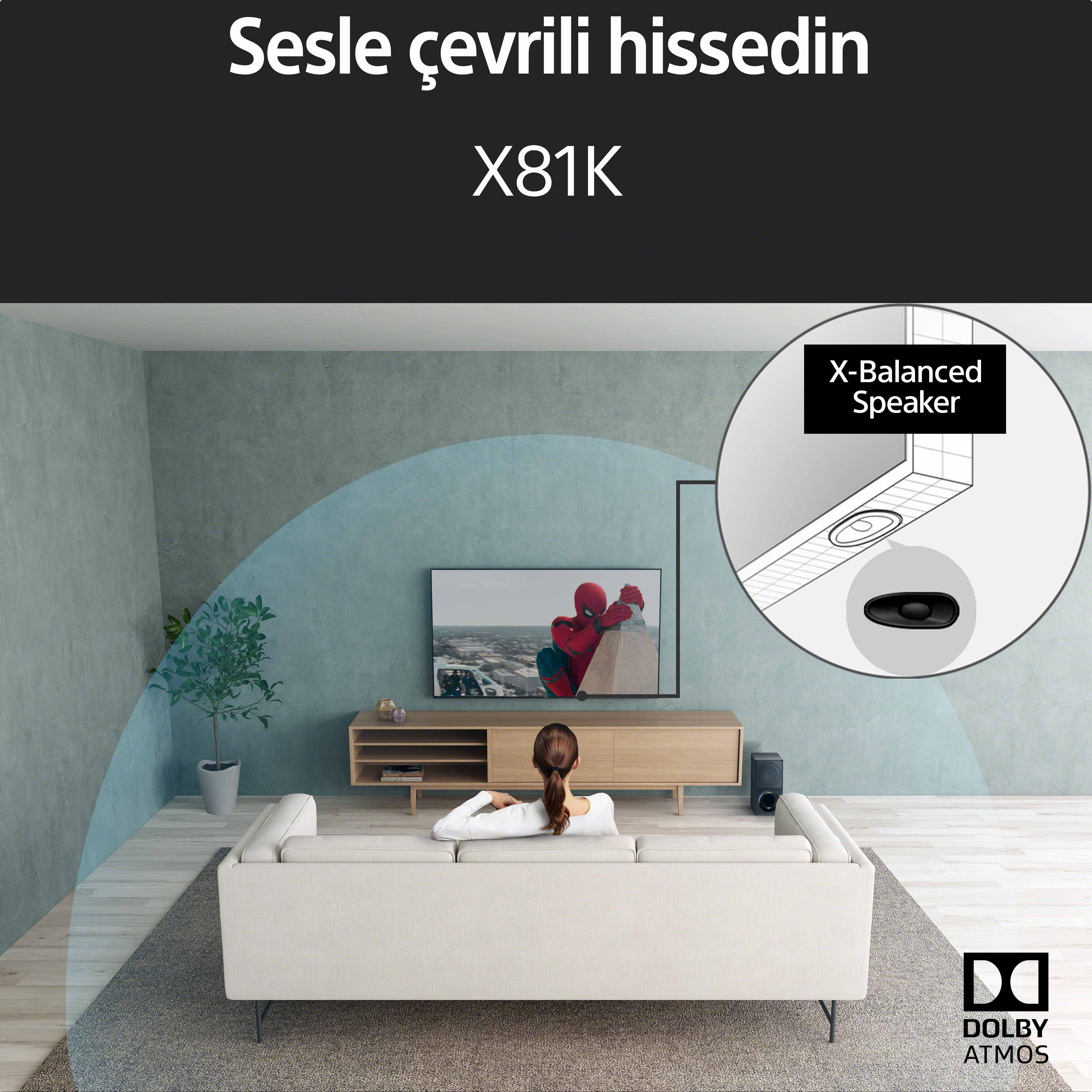 SONY BRAVIA KD75X81K 75 inç 189 Ekran Uydu Alıcılı Smart 4K Ultra HD LED TV