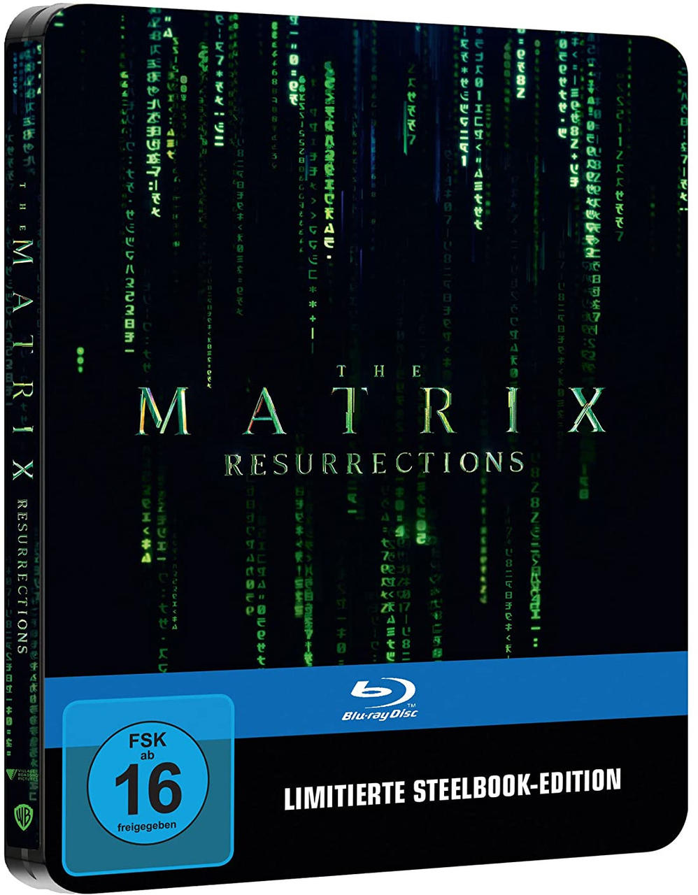 The Matrix Resurrections Blu-ray Steelbook Edition.