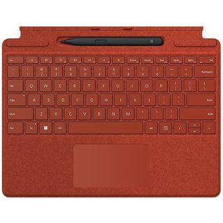 MICROSOFT Surface Pro Typecover und Pen Bundle für Business, mohnrot