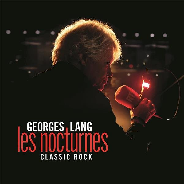 Pochette d'album avec un homme tenant un microphone avec le titre 'Les Nocturnes'.