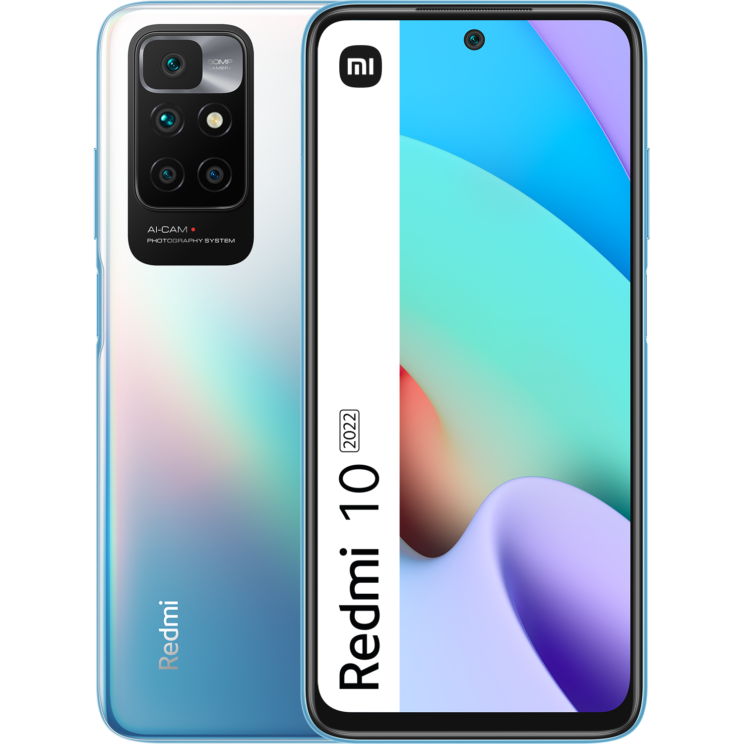 Móvil - Xiaomi Redmi 10 2022, Azul, 128 GB, 4 GB, 6.5" Full HD+, MediaTek Helio G88, 5000 mAh, Android