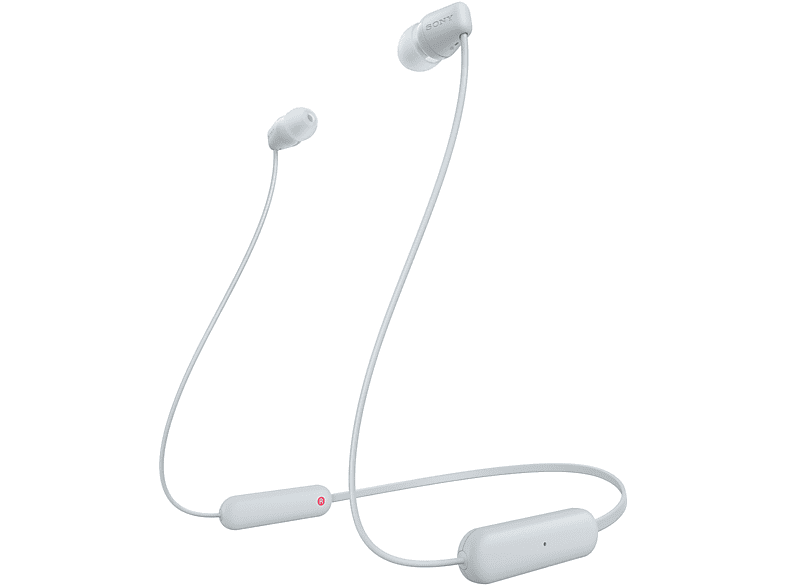 Sony Wic100W Auricolari Wireless, white