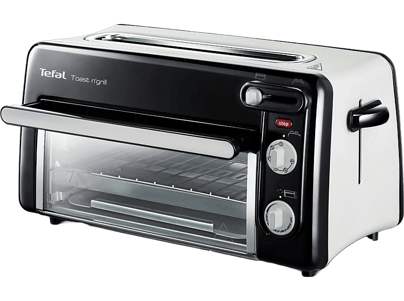 Tostadora/Horno - Tefal Toast & Grill TL600830, 1300W, Termostato regulable