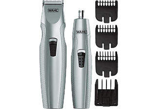 WAHL 05606-308 Mustache & Beard Pilli Sakal Kesme ve Bıyık Düzeltme Makinesi Gri_1