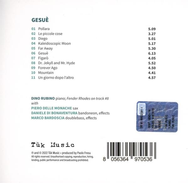 Ein CD-Cover mit Titelliste und Text auf Italienisch. Enthält einen Barcode und ein Logo.