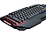 MEDION ERAZER P81016 - Clavier de gaming + souris de gaming + casque de gaming + tapis de souris, Filaire, QWERTZ, Full size, Noir