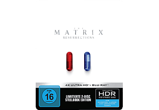 Matrix Resurrections Steelbook Pills 4K Ultra HD Blu-ray + Blu-ray