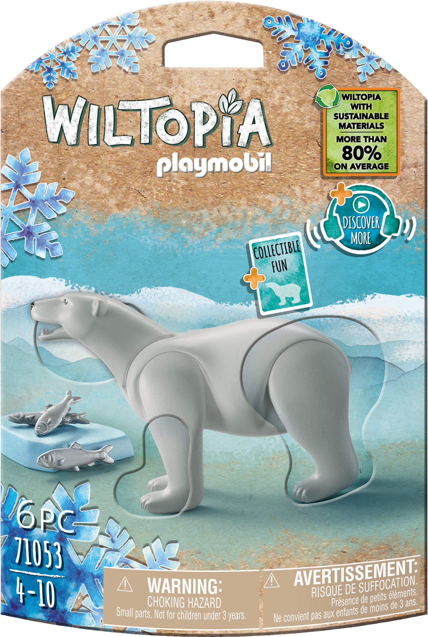 PLAYMOBIL 71053 Wiltopia - Eisbär Mehrfarbig Spielset