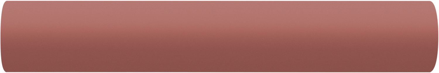 Un long rectangle horizontal de couleur unie. La couleur est une nuance de marron.